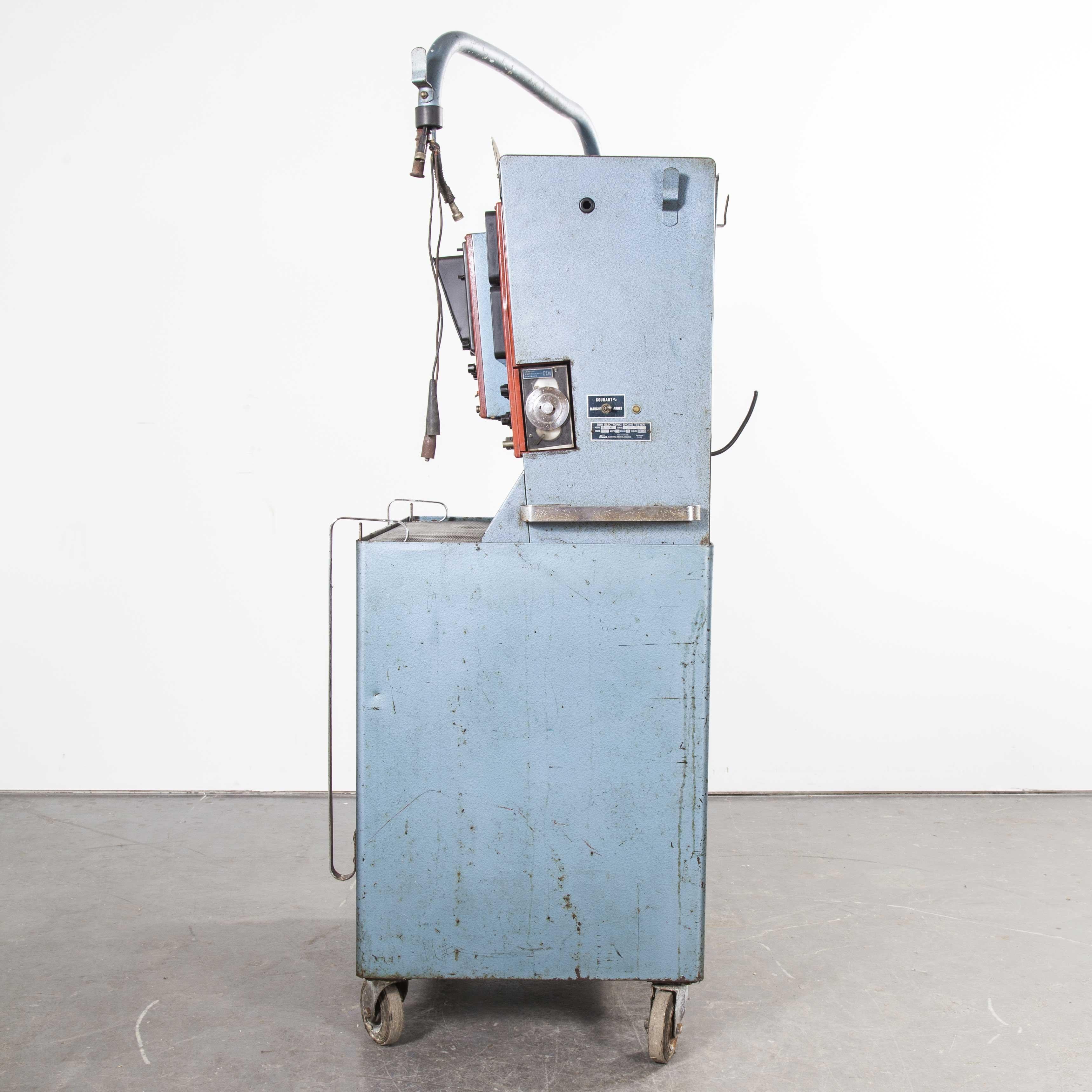 Metal 1950s Sun Engine Diagostic Testing Machine, Machanics Cabinet