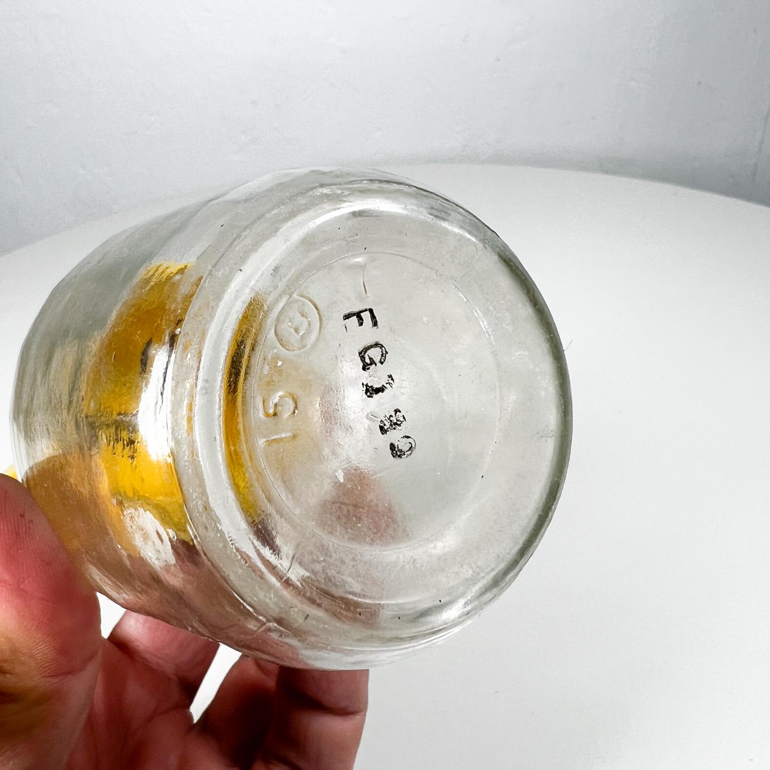 1950s Sunny Yellow Honey Syrup Dispenser Table Jar 1