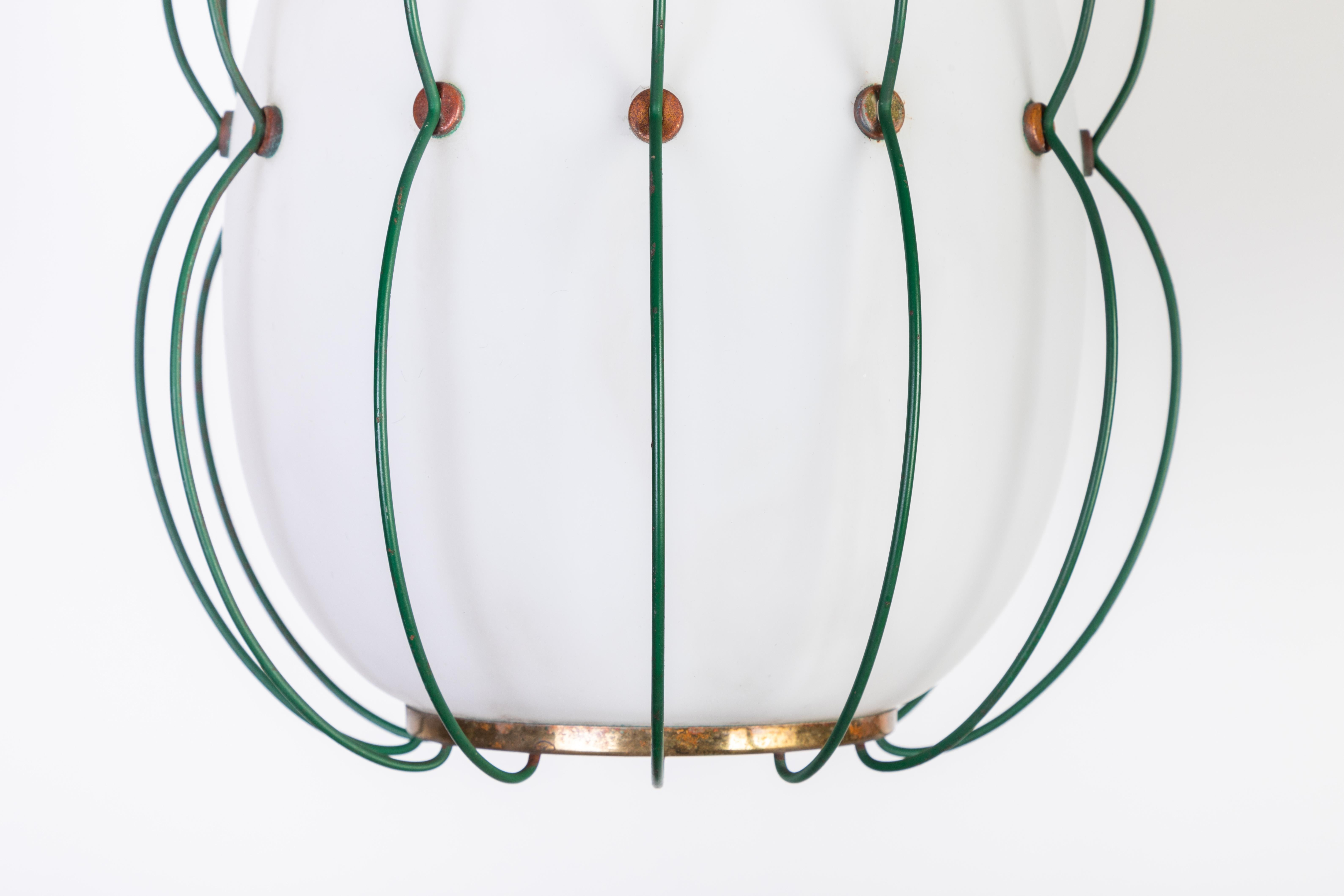 1950s Suspension Light Attributed to Angelo Lelli for Arredoluce 3