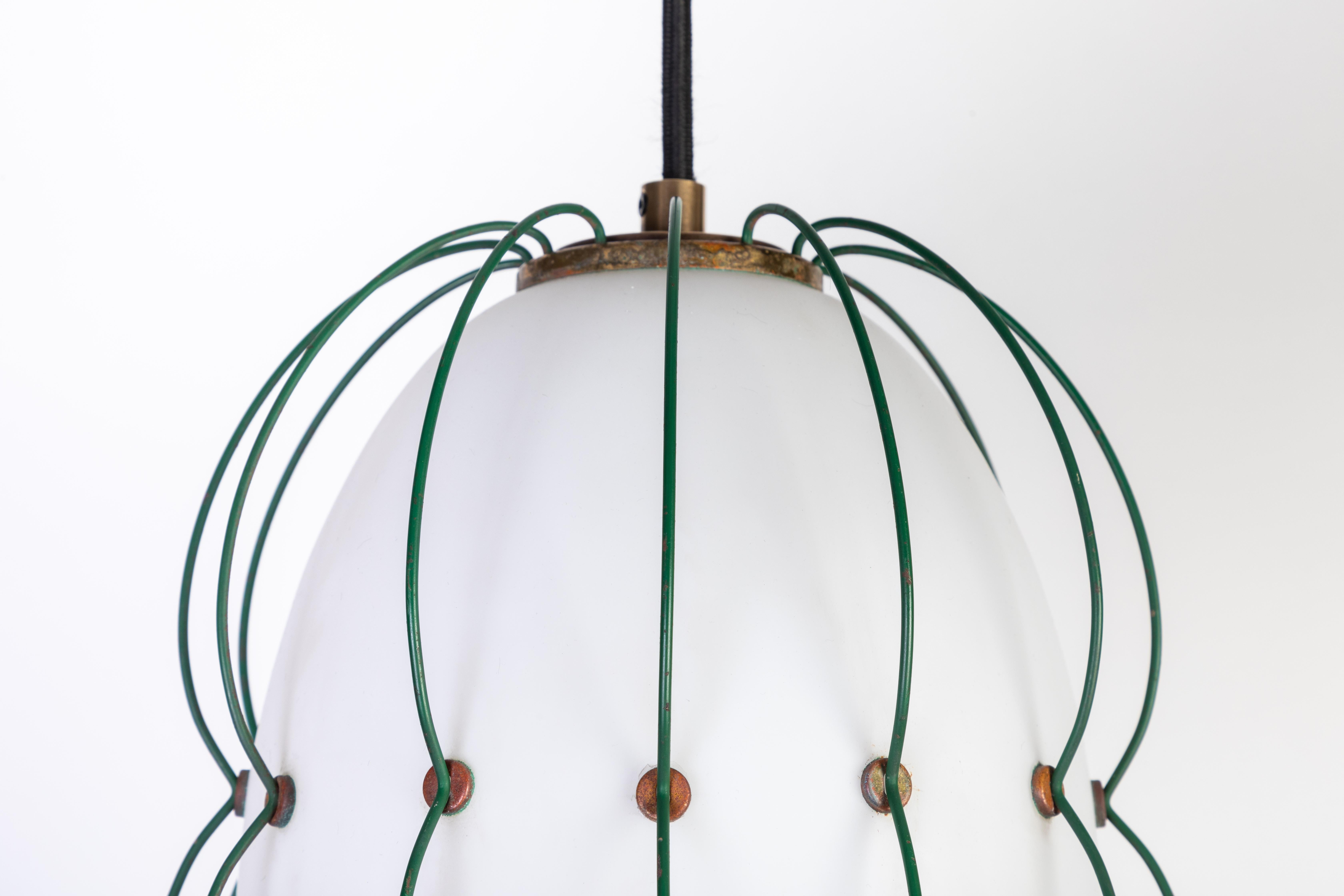 1950s Suspension Light Attributed to Angelo Lelli for Arredoluce 4