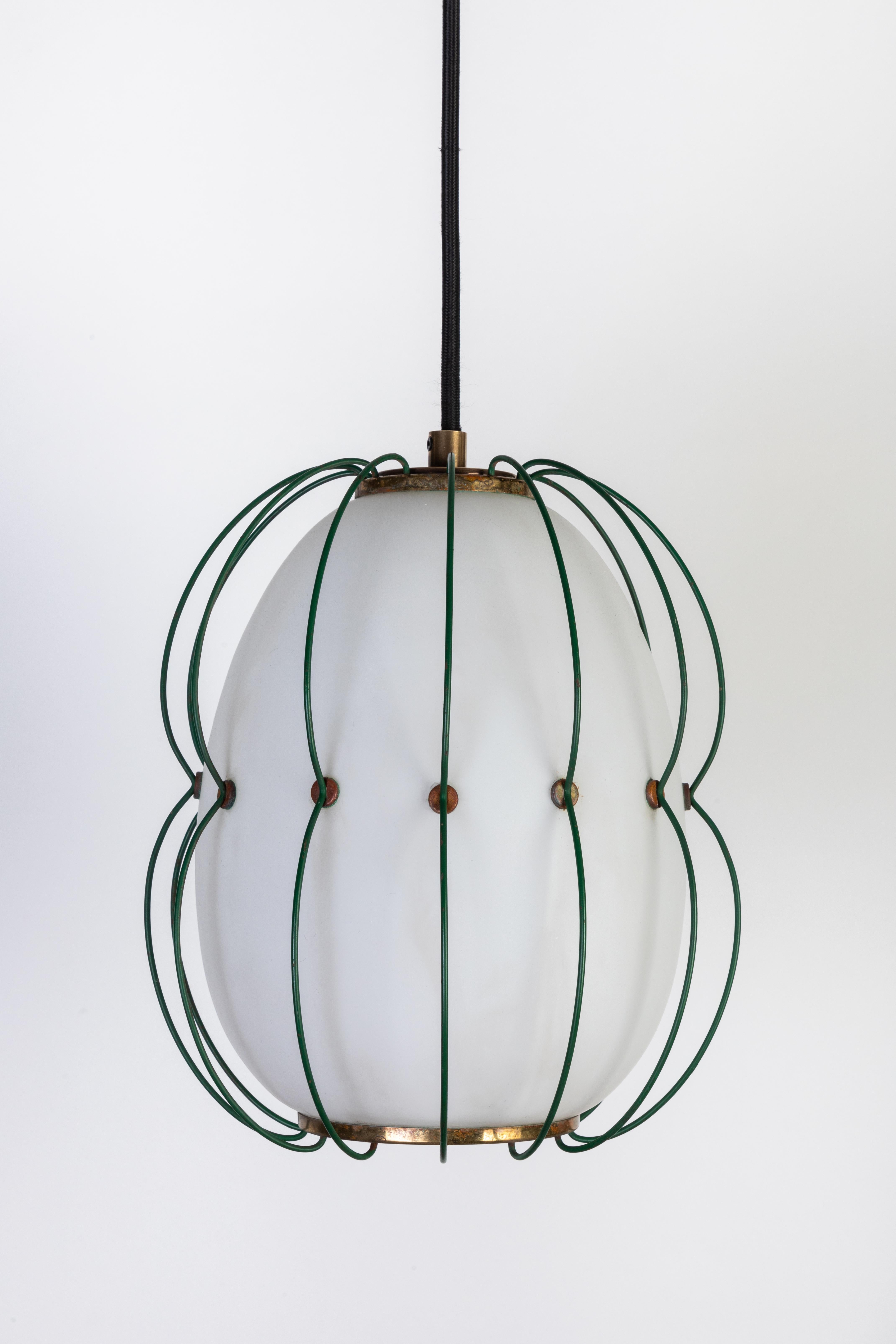 1950s Suspension Light Attributed to Angelo Lelli for Arredoluce 6