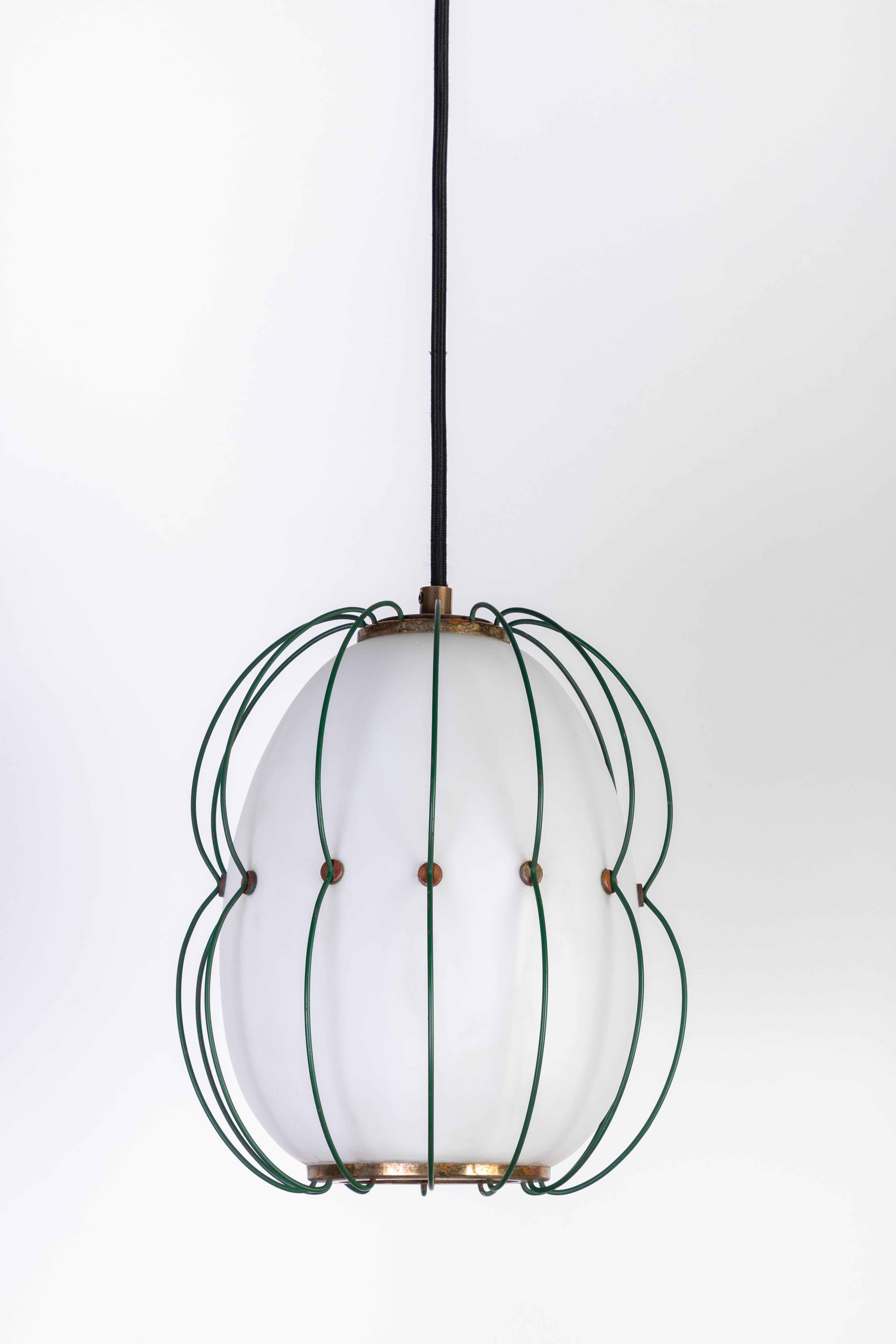 1950s Suspension Light Attributed to Angelo Lelli for Arredoluce 7
