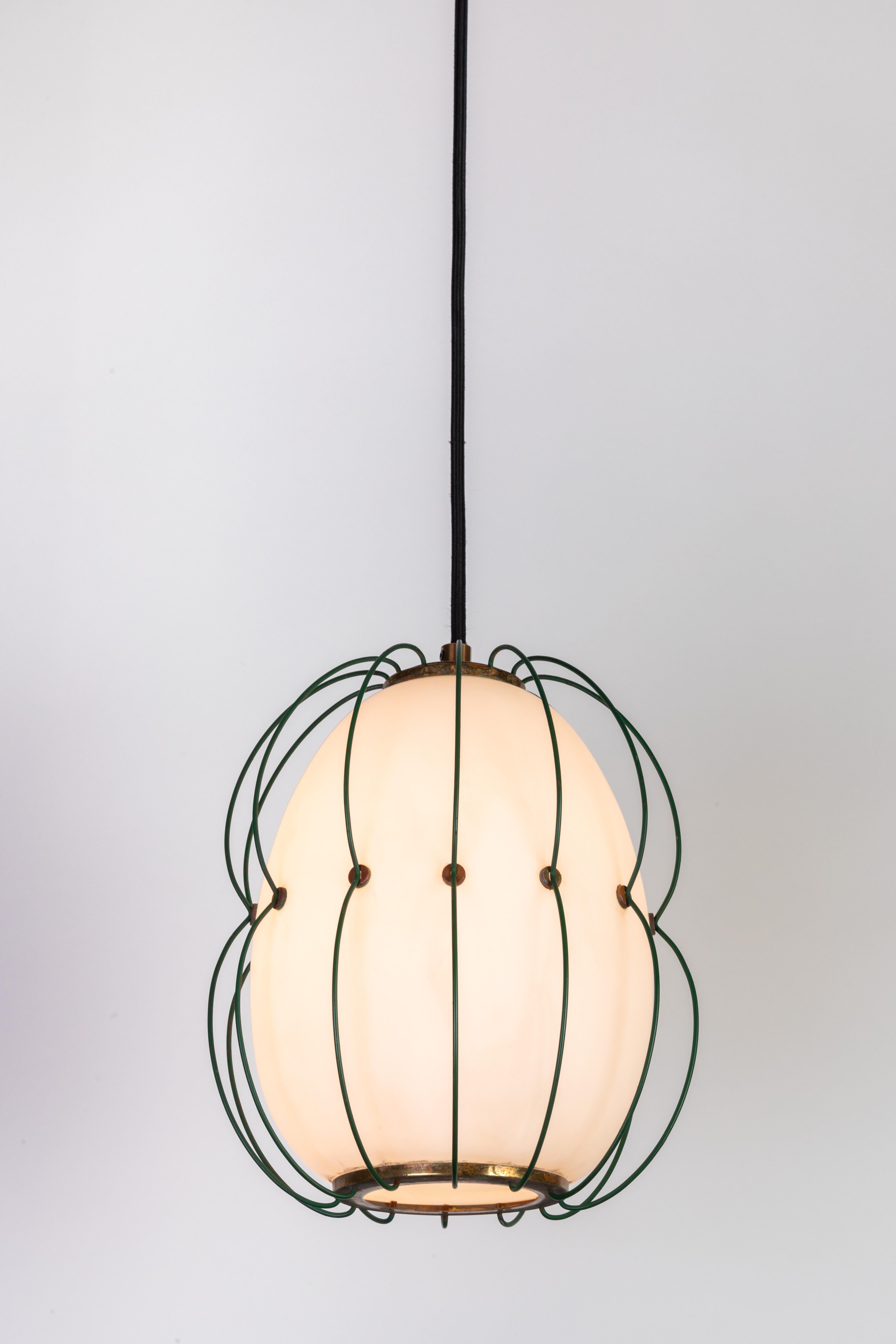 Mid-20th Century 1950s Suspension Light Attributed to Angelo Lelli for Arredoluce