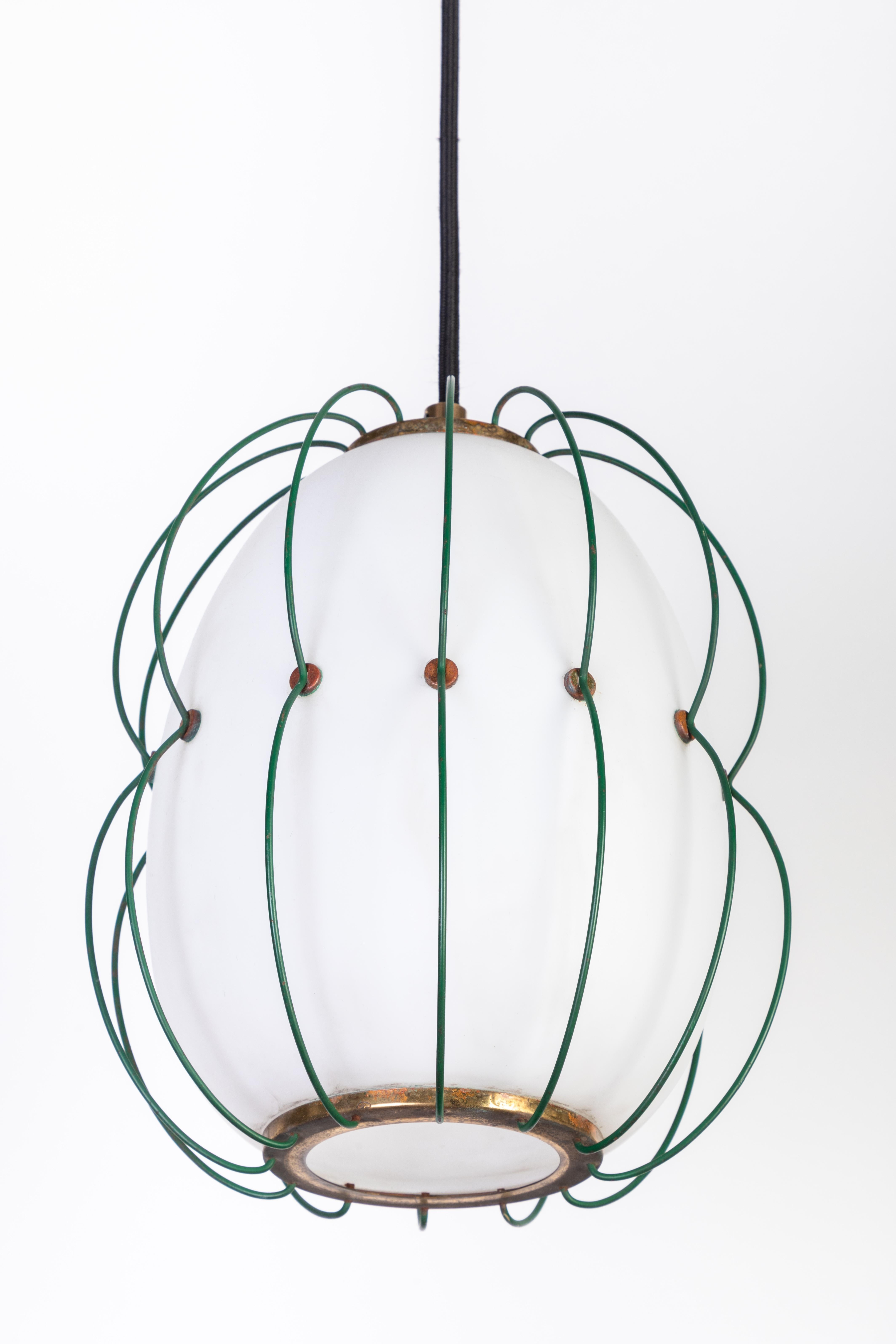 1950s Suspension Light Attributed to Angelo Lelli for Arredoluce 1