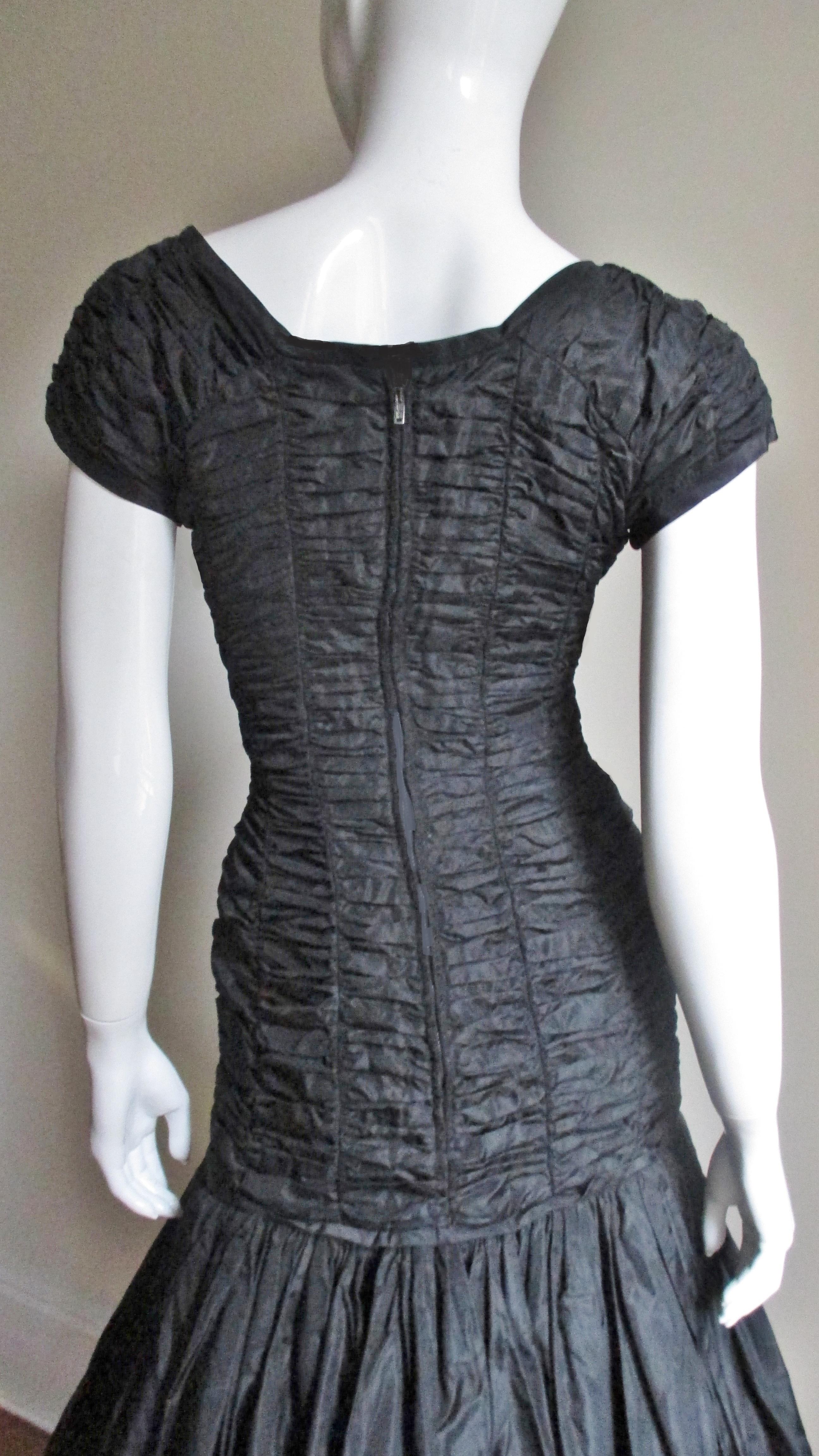 Suzy Perette 1950s Ruched Dress  For Sale 1
