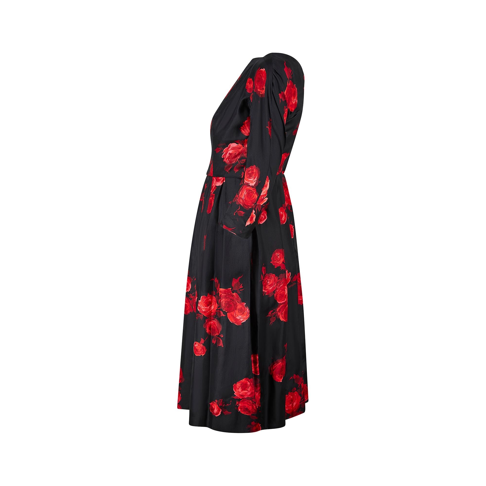Suzy Perette brought the signature silhouettes of Christian Dior’s “New Look” to women across America. Thanks to a licensing arrangement between Suzy Perette’s owner, Sidney Blauner, and Christian Dior, American women could access these highly