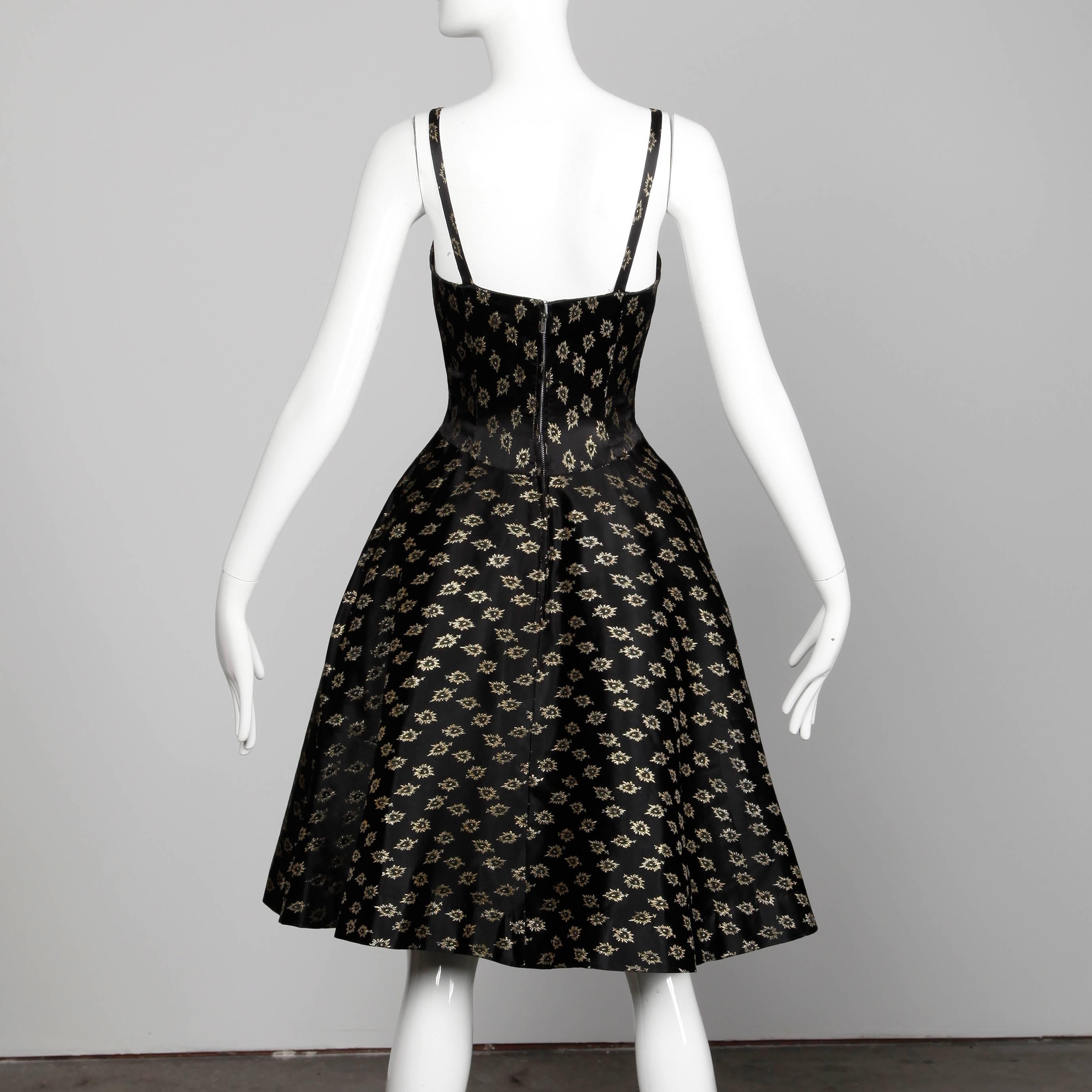 Black 1950s Suzy Perette Vintage Dress