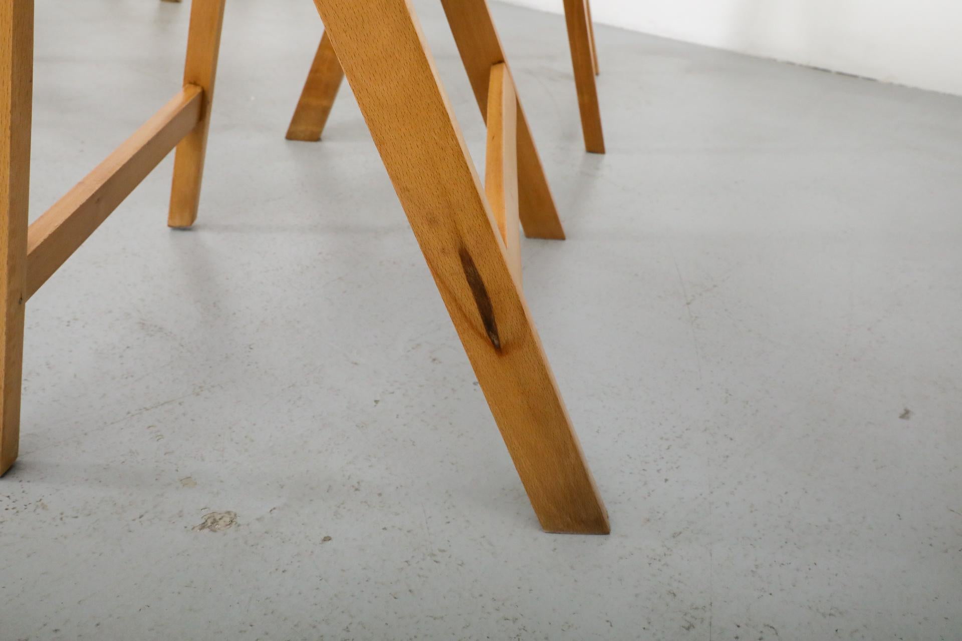 1950's Sven Markelius Style Folding Birch Steamer or Church Chairs 6