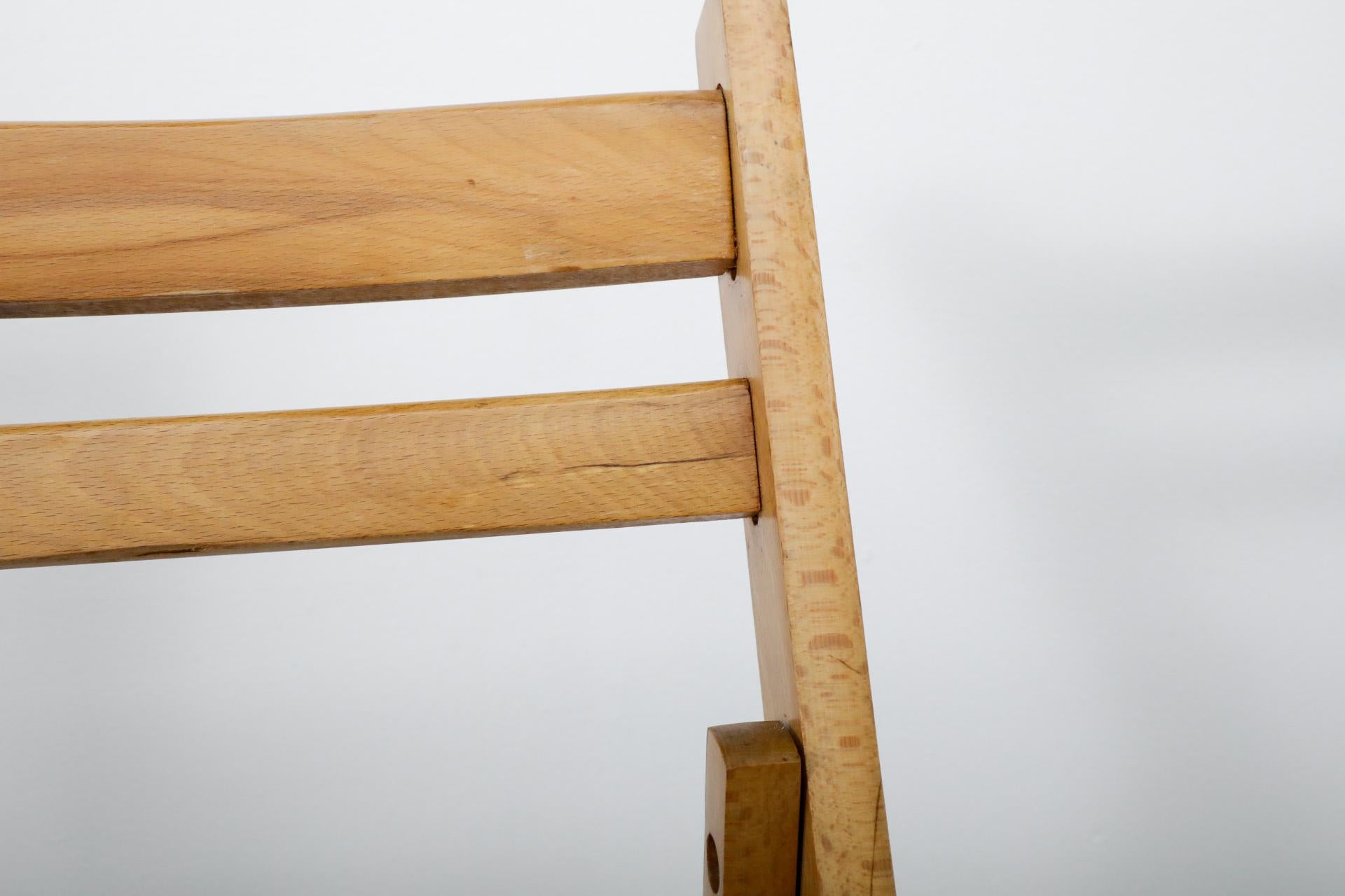 1950's Sven Markelius Style Folding Birch Steamer or Church Chairs 3