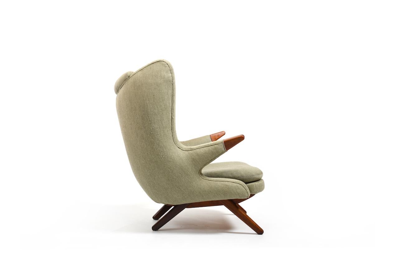 Scandinavian Modern 1950s Svend Skipper Bear Lounge Chair Model 91 in Teak 