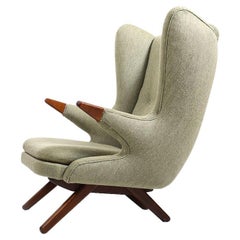 Chaise longue Svend Skipper modèle 91 en teck "Bamse Stol" des années 1950