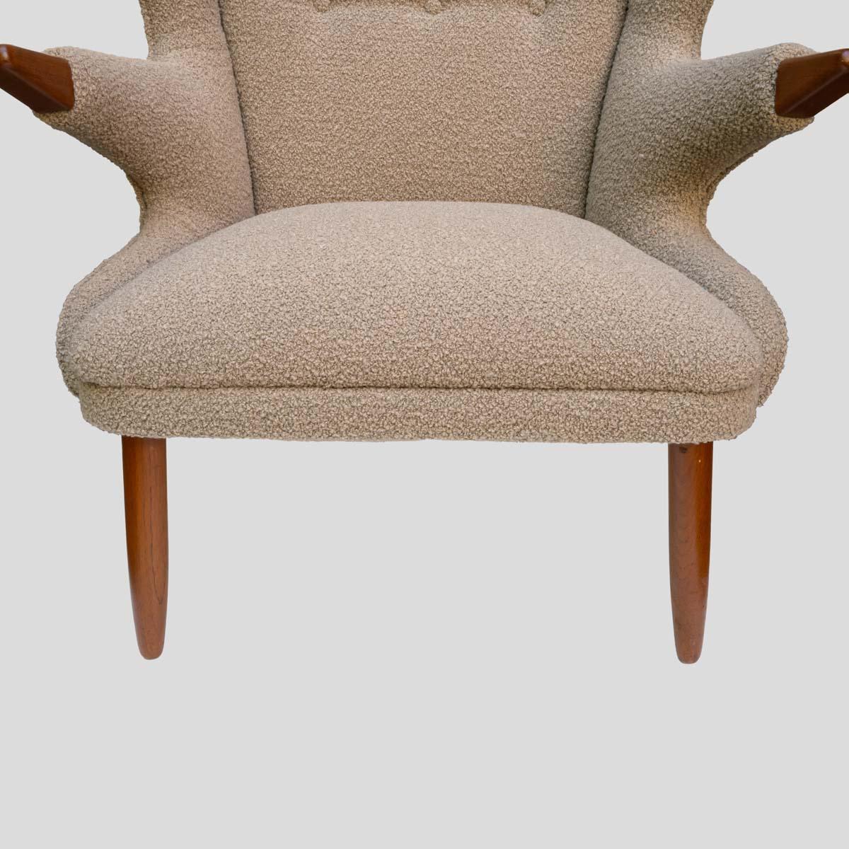 1950s Svend skipper designed wing armchair mid century scandinavia For Sale 1