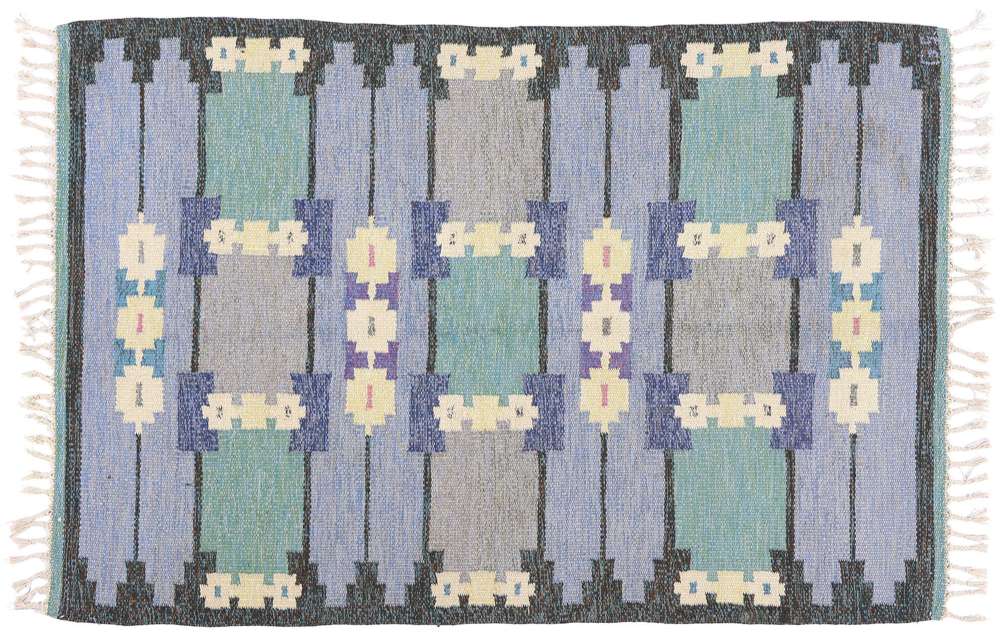 Röllakan escandinavo sueco Sverker Greuholm de 1950 con estilo tradicional Tejido a mano en venta