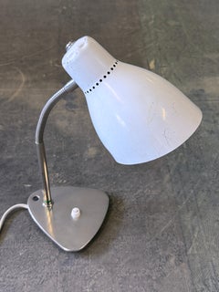 Lampada da tavolo a collo di cigno degli anni '50
