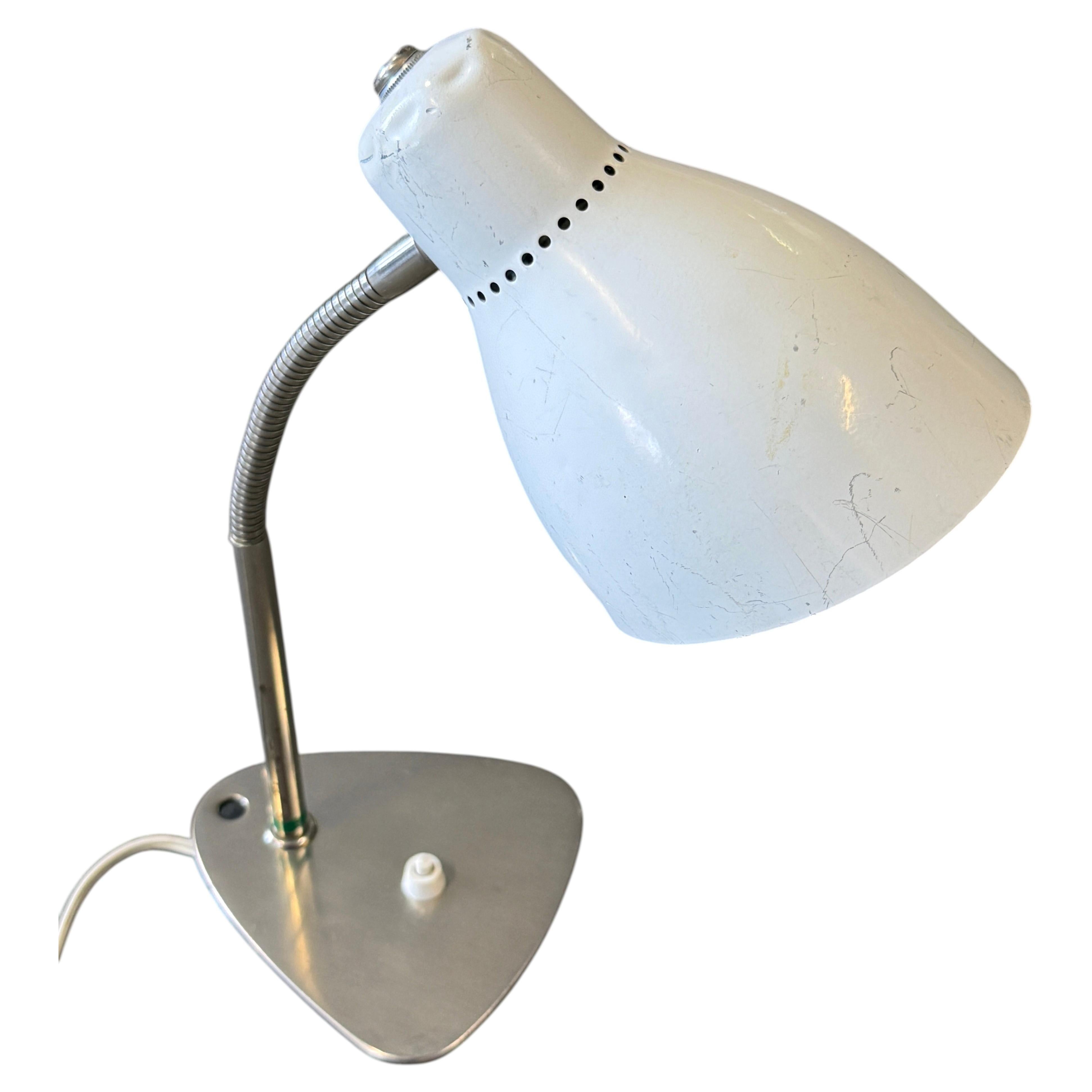 1950's Swan Neck Desk Lamp For Sale