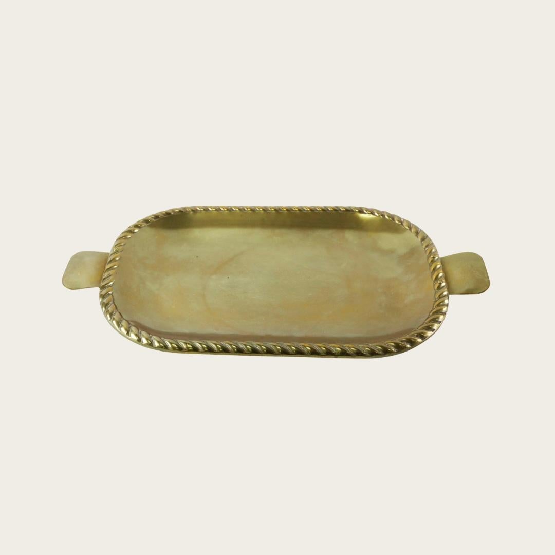 Bandeja sueca de latón de los años 50 mediados del siglo XX en venta