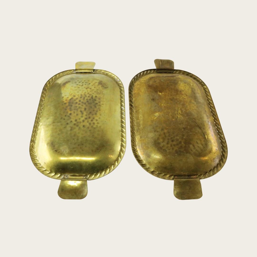 Bandeja sueca de latón de los años 50 Latón en venta