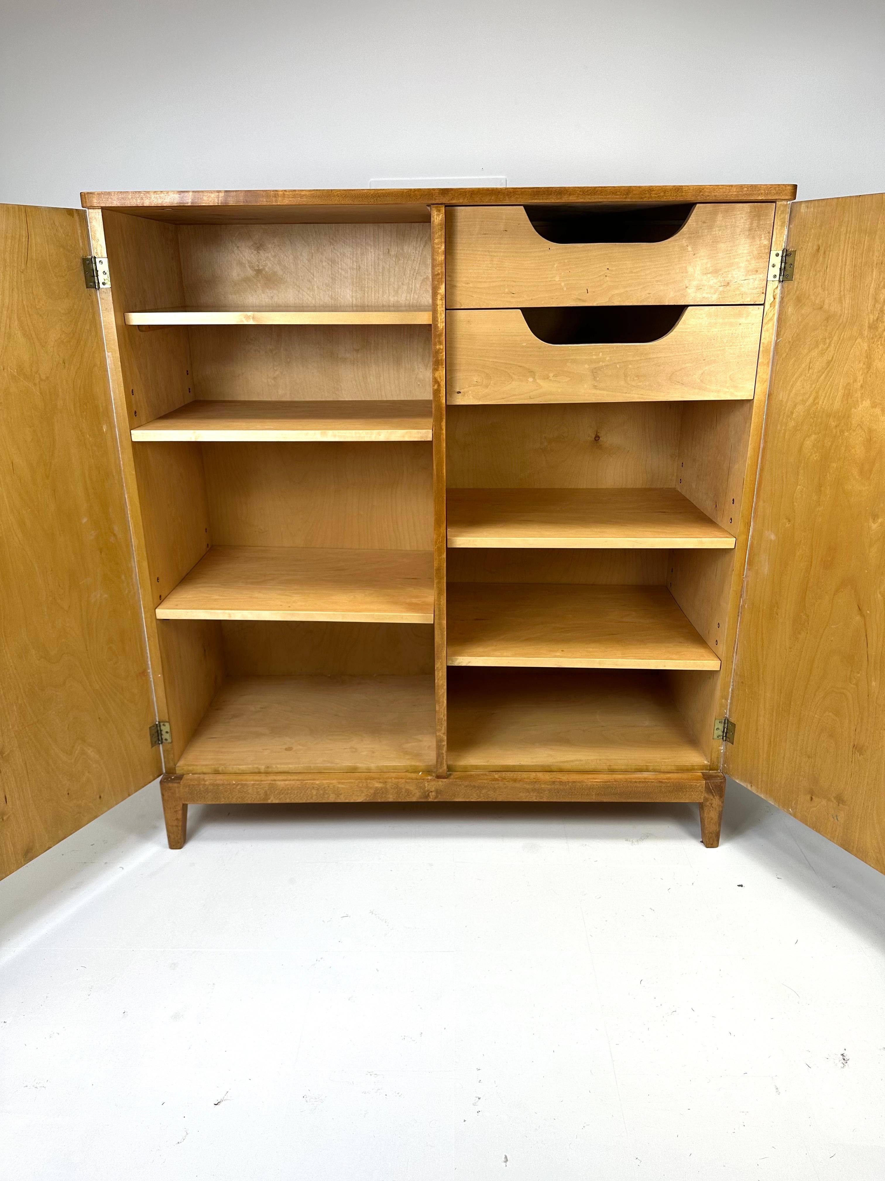 Scandinavian Modern 1950’s Swedish Cabinet With Nordens Flora Illistrations