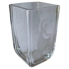 Vaso in vetro con incisione Swedish Dancing Lady degli anni '50