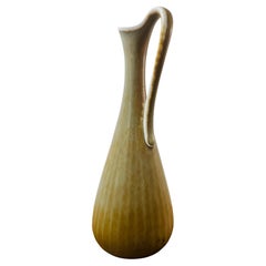 1950s Swedish Gunnar Nylund for Rörstrand Glazed Stoneware Jug Vase Model ARL