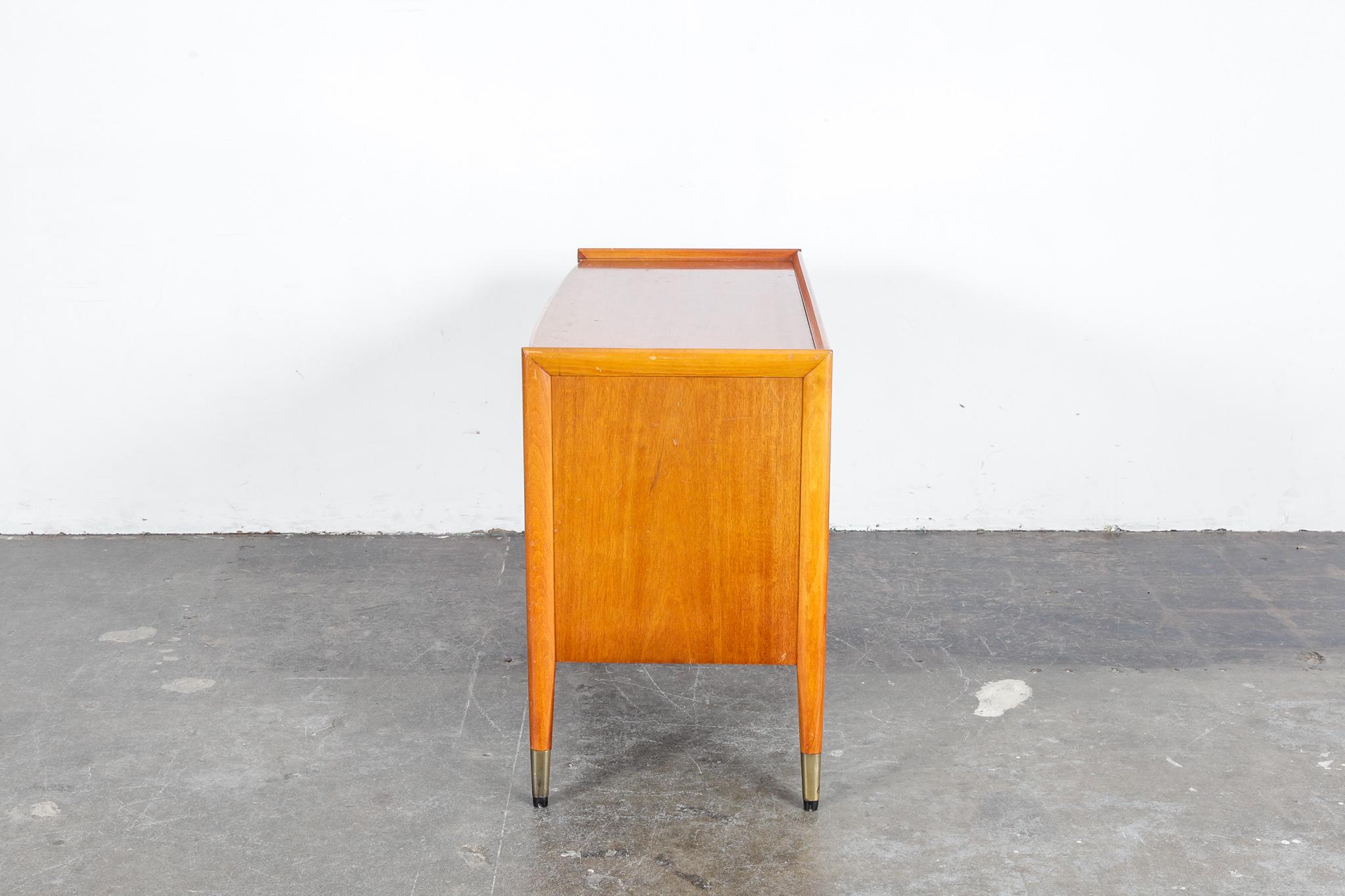 1950s Swedish Mahogany and Beech Cabinet with Drawers 1