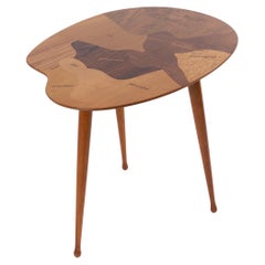 Retro Side Table in Multiple Woods from Sweden, 1950's