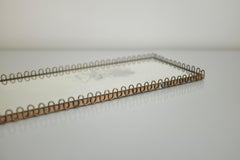 1950s Swedish Modern Rectangular Brass Mirror tray