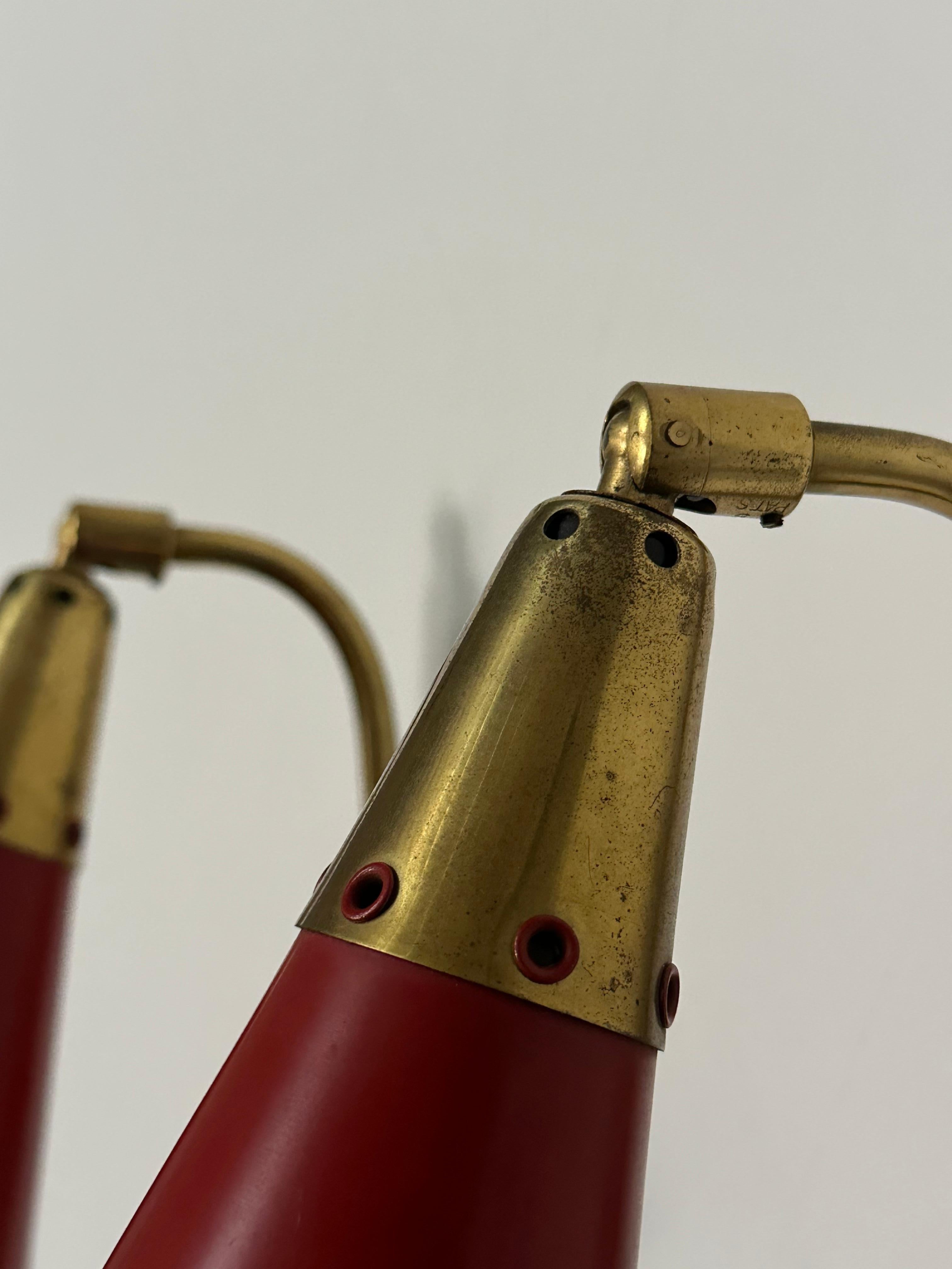 Luci da parete moderniste svedesi degli anni '50 di Upsala Armaturfabrik - una coppia in vendita 2