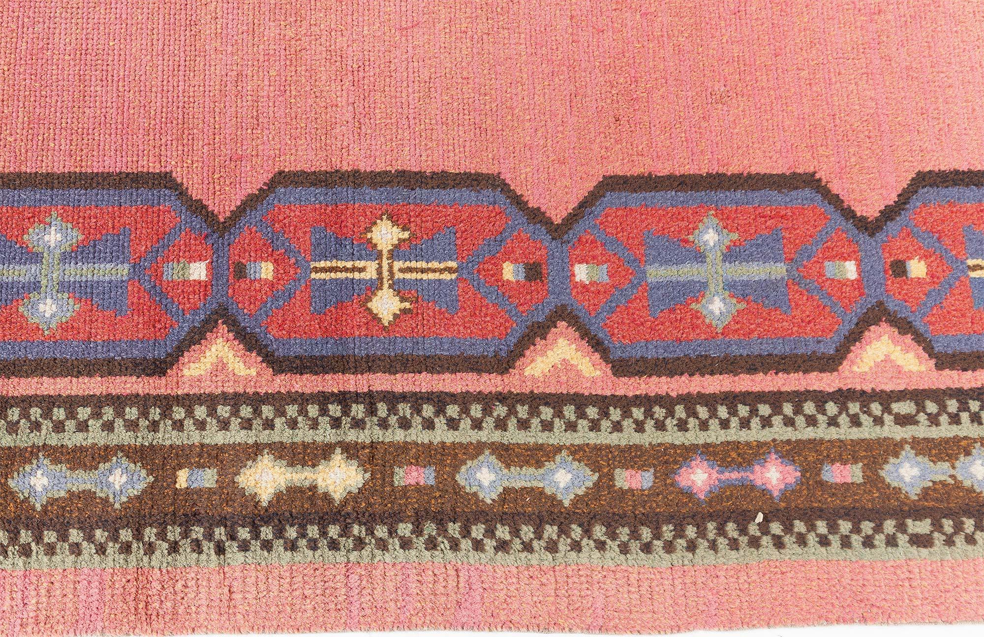 Tapis suédois à poils Doris Leslie Blau des années 1950 Bon état - En vente à New York, NY