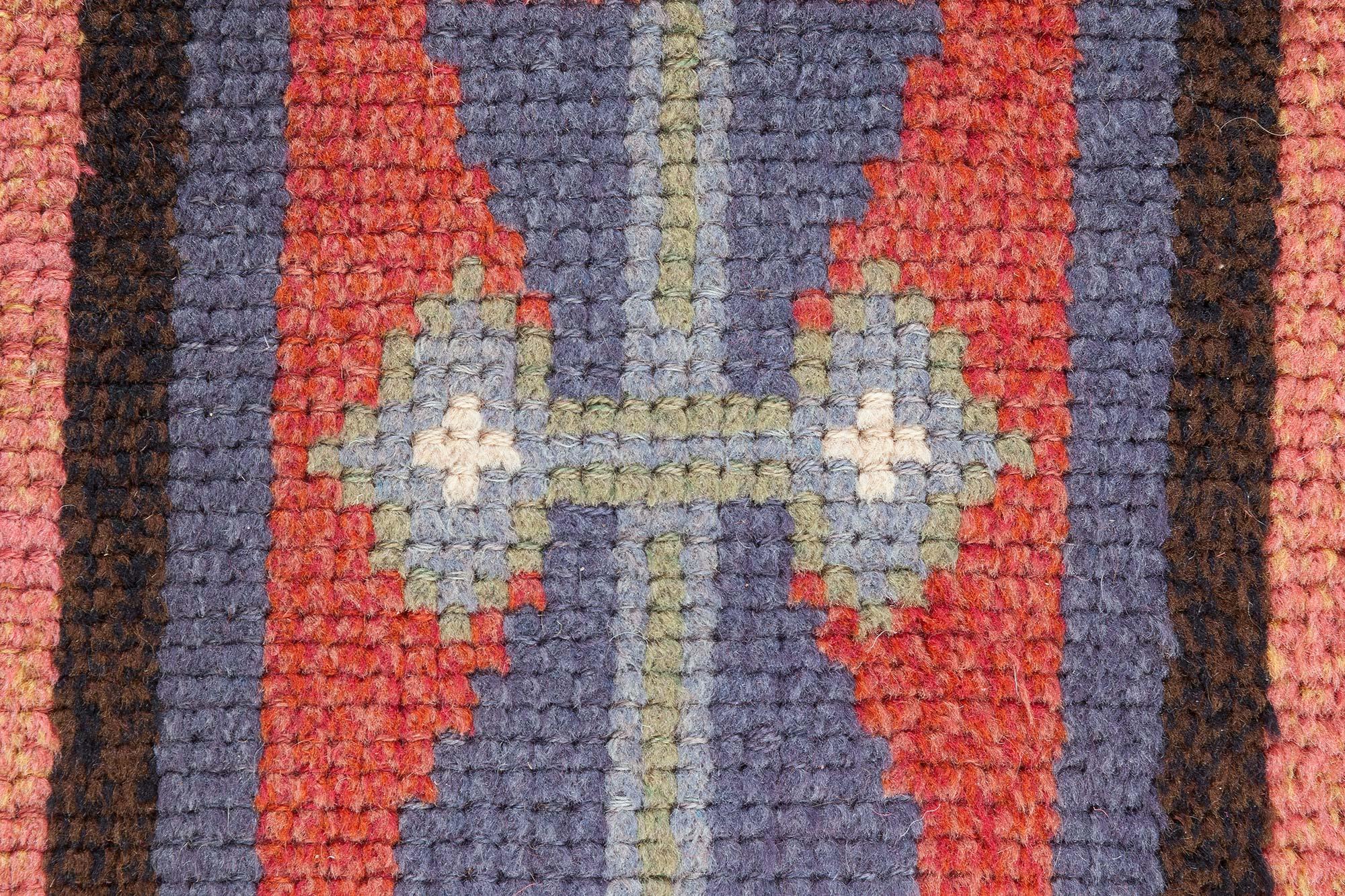 1950's Swedish Pile Rug Doris Leslie Blau In Good Condition For Sale In New York, NY