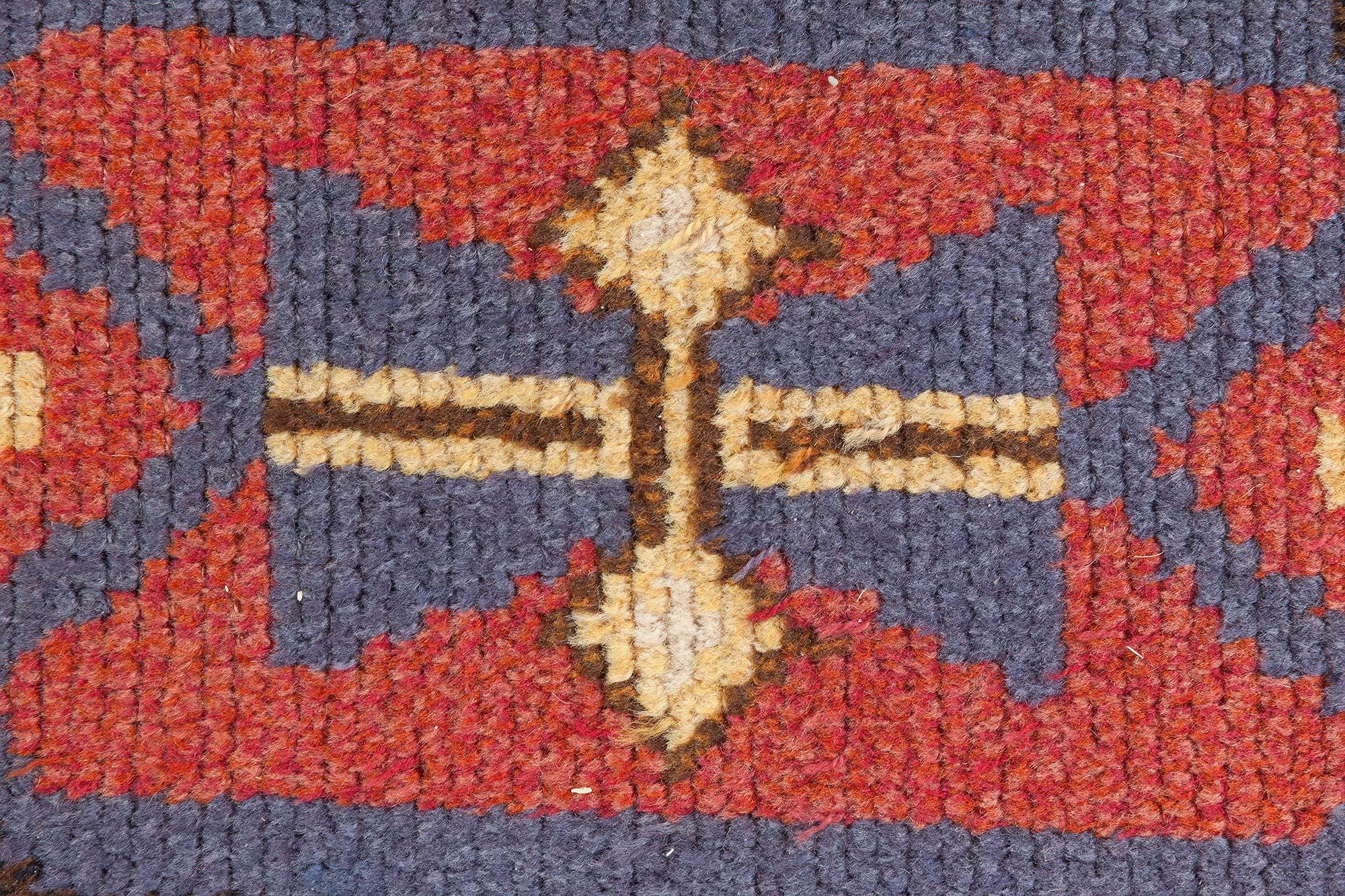 Laine Tapis suédois à poils Doris Leslie Blau des années 1950 en vente