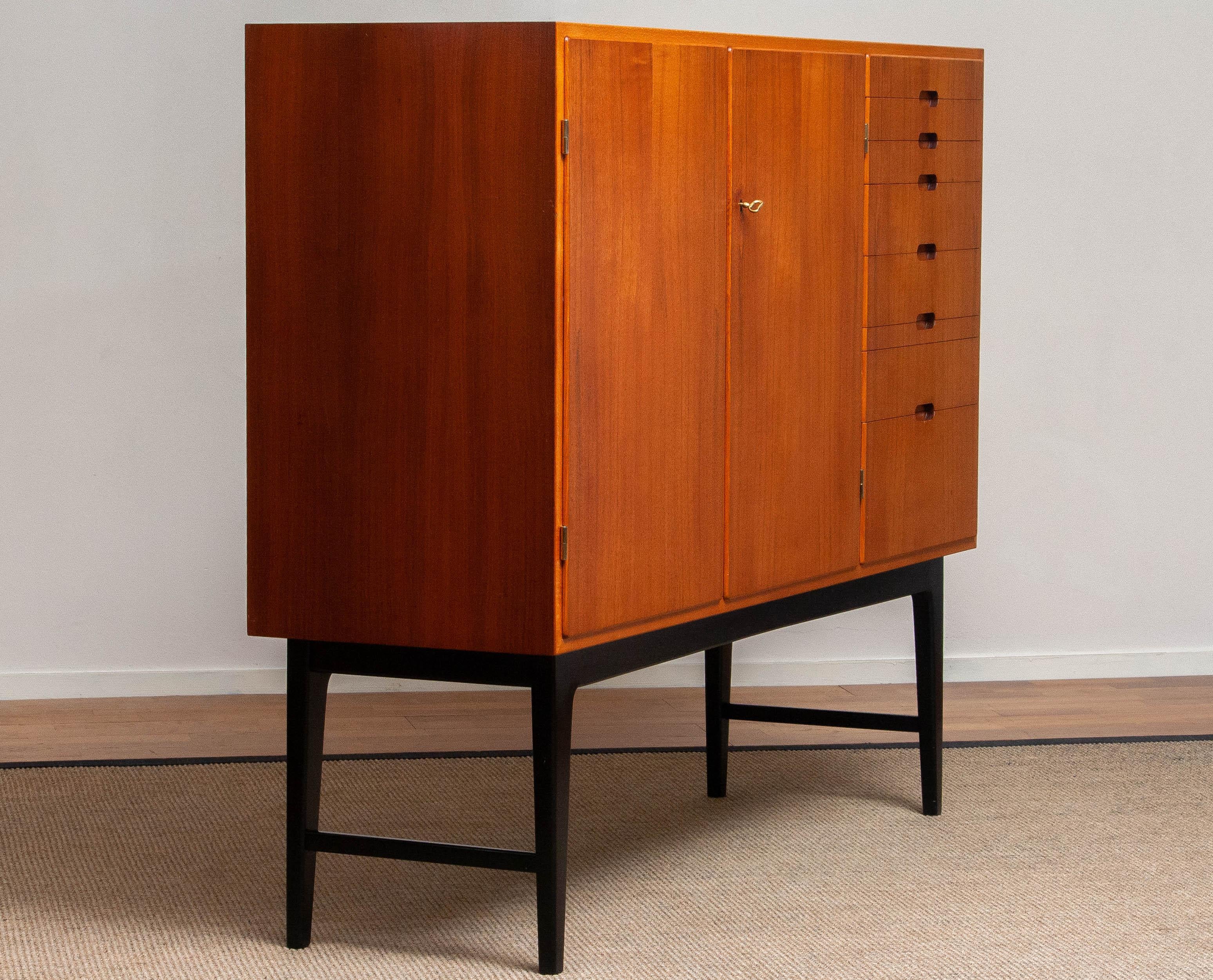 1950s Swedish Teak / Beech Buffet Cabinet / Credenzas by Kurt Karlsson for Tibro 6