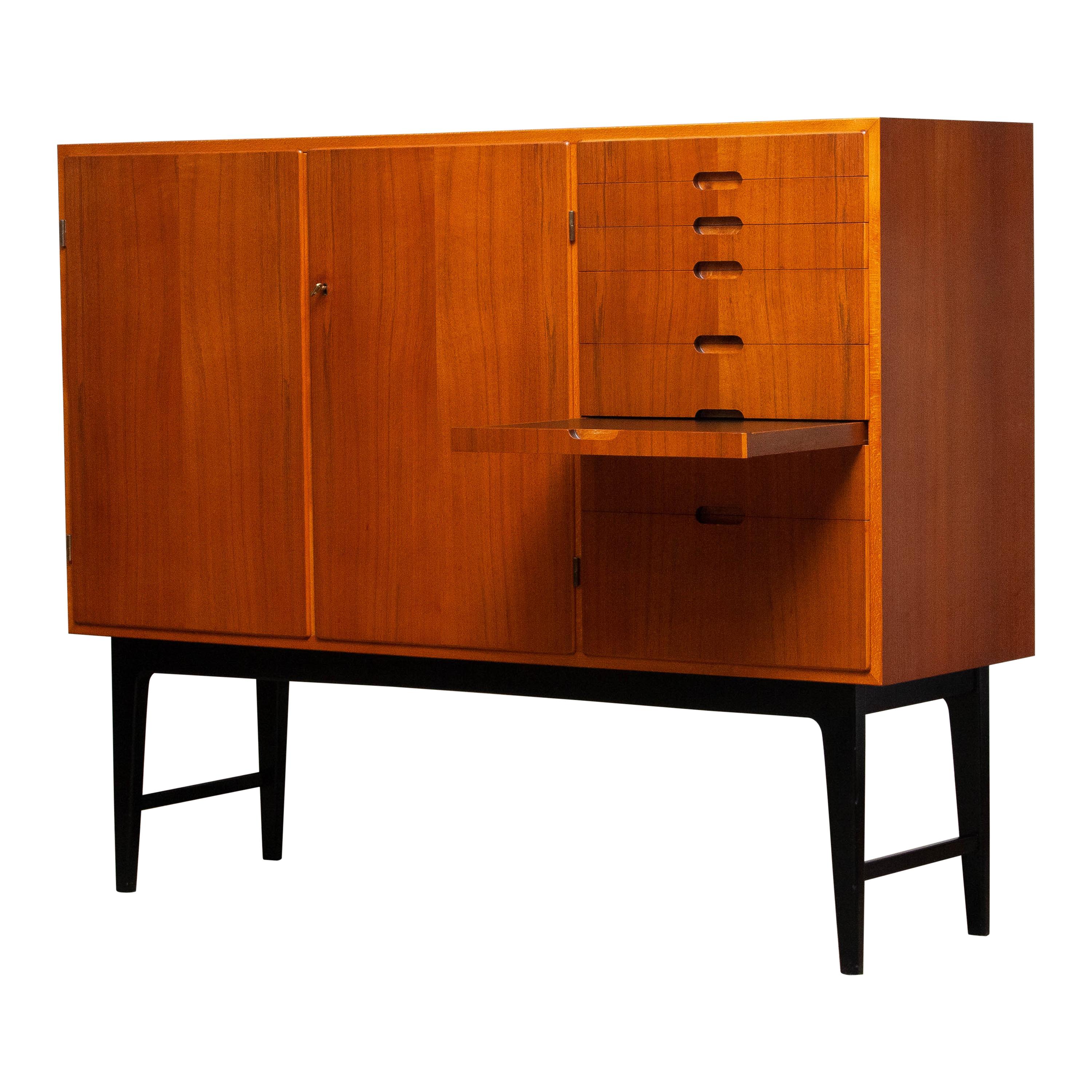 1950s Swedish Teak / Beech Buffet / Credenzas by Kurt Karlsson