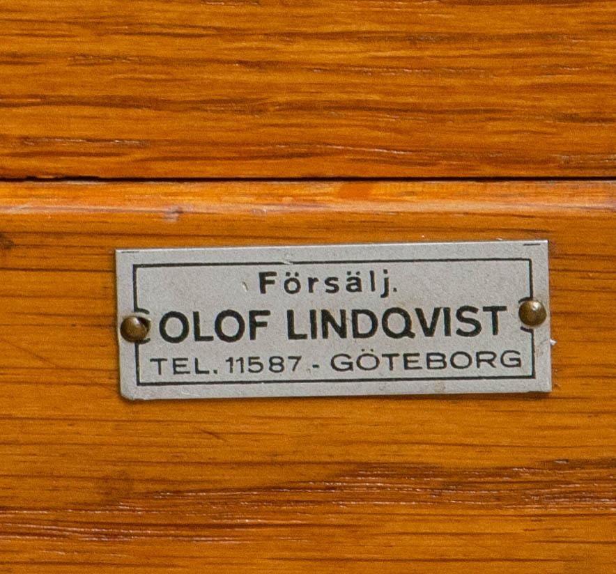 1950s, Swedish Up Right Oak Tambour Files / Archive Cabinet by Olof Lundqvist 5