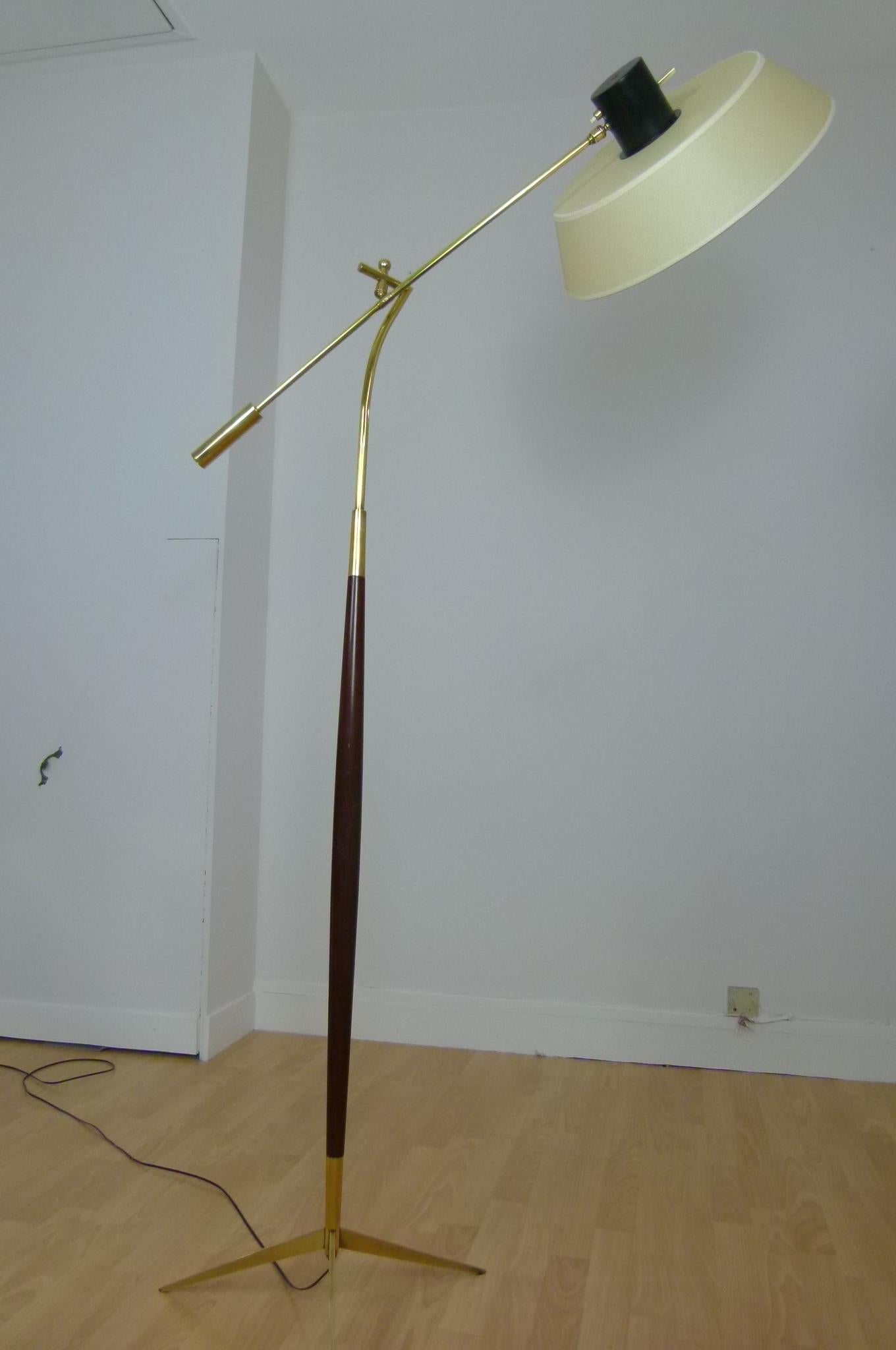1950s Swinging Floor Lamp by Maison Lunel 4