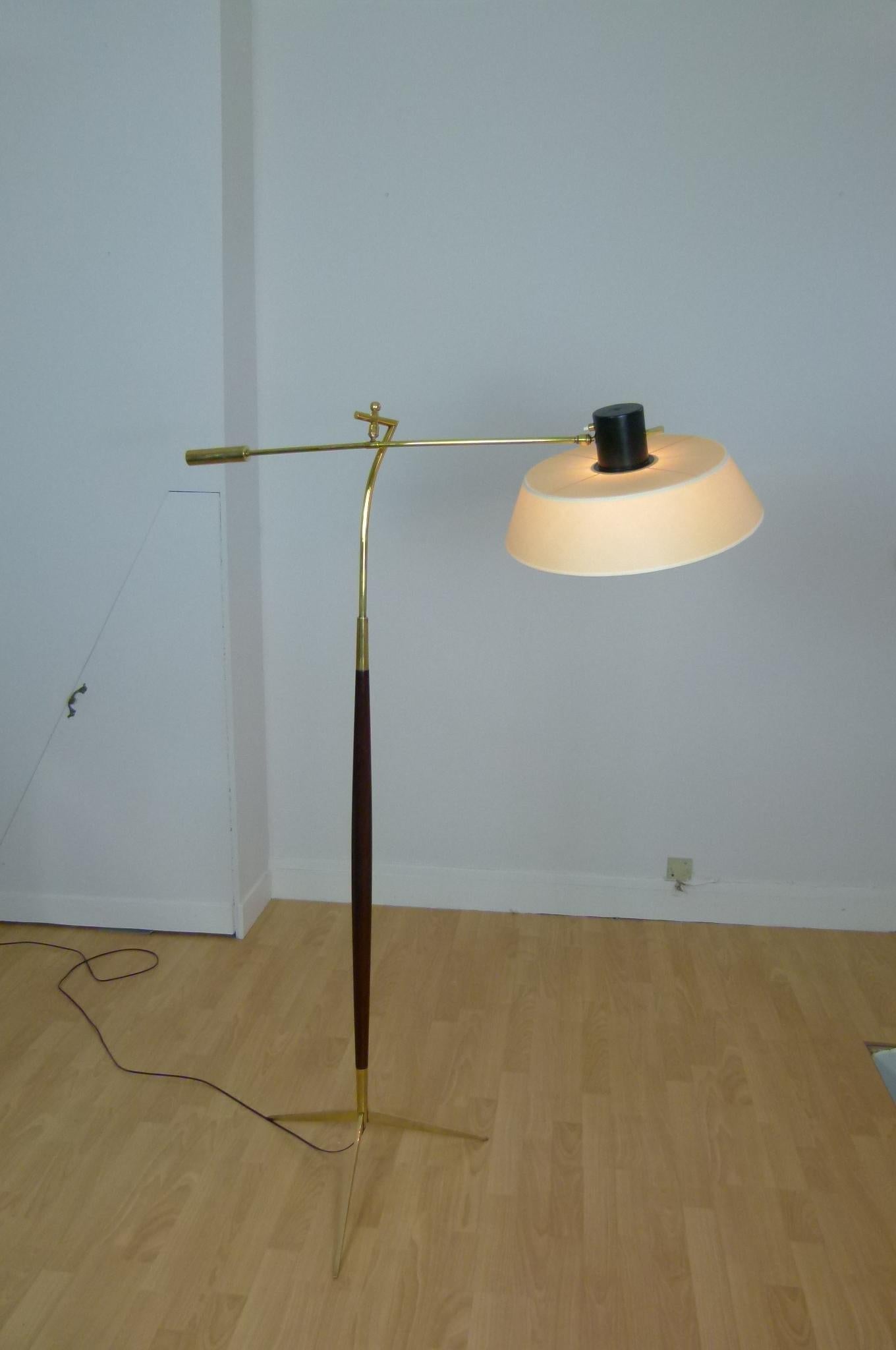 1950s Swinging Floor Lamp by Maison Lunel 11