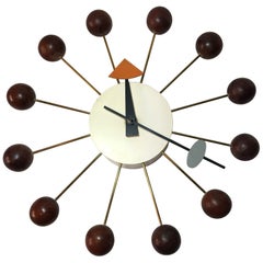 Vintage 1950s Swiss George Nelson Ball Clock for Howard Miller by Fehlbaum Brothers