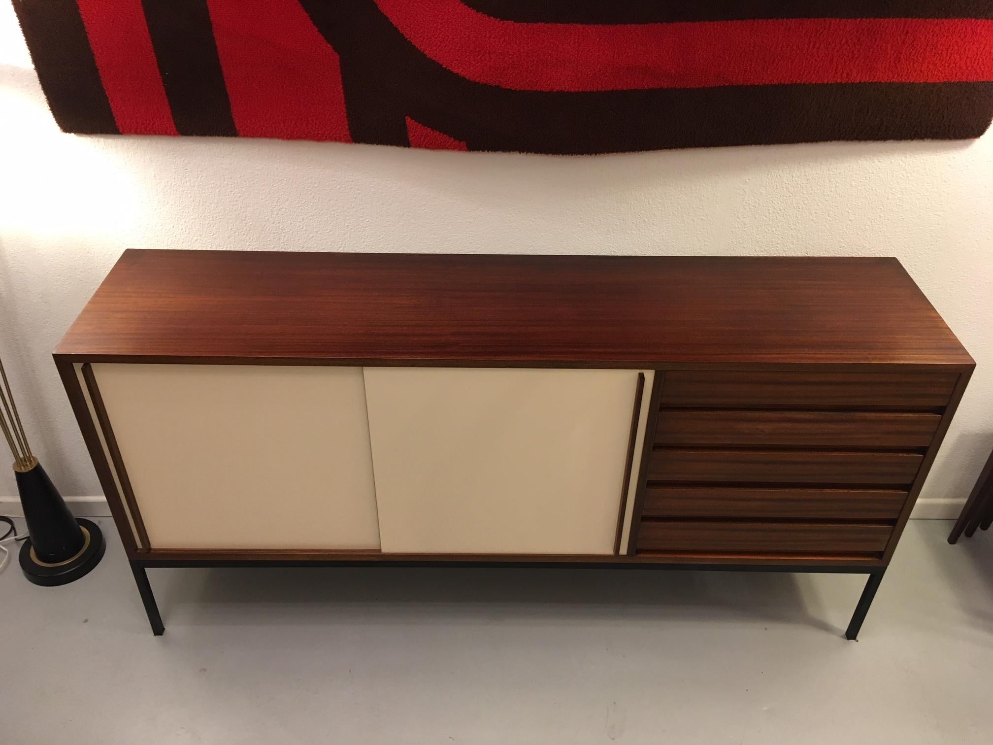 Mahogany 1950s Swiss Sideboard by Victoria