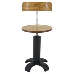 Silla de escritorio de diseño giratoria de los años 50 , Checoslovaquia