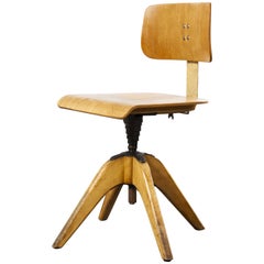 1950s Swivelling Office, Desk Chair by Bombenstabil