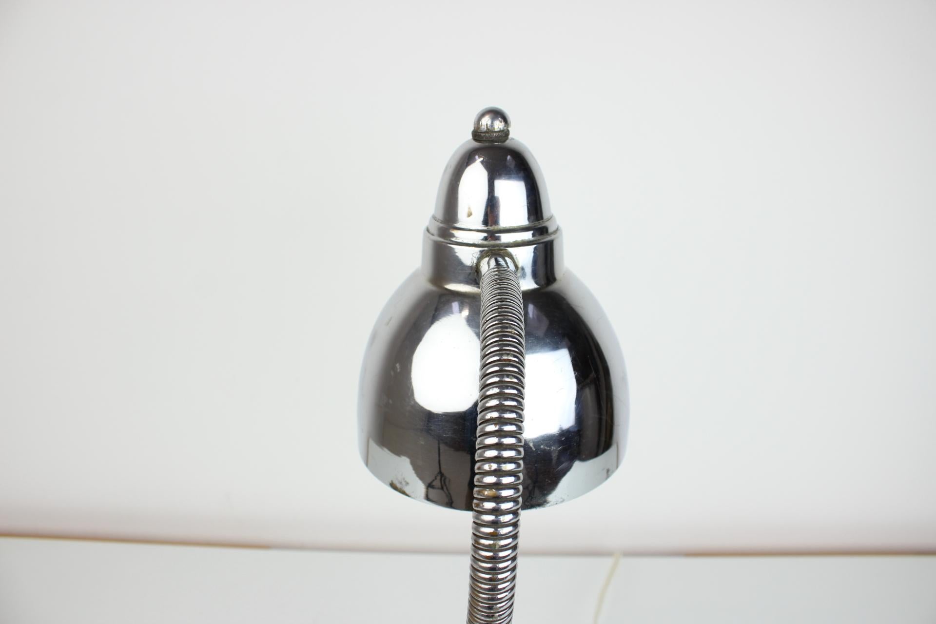 1950s Table Chrome Lamp, Czechoslovakia For Sale 1