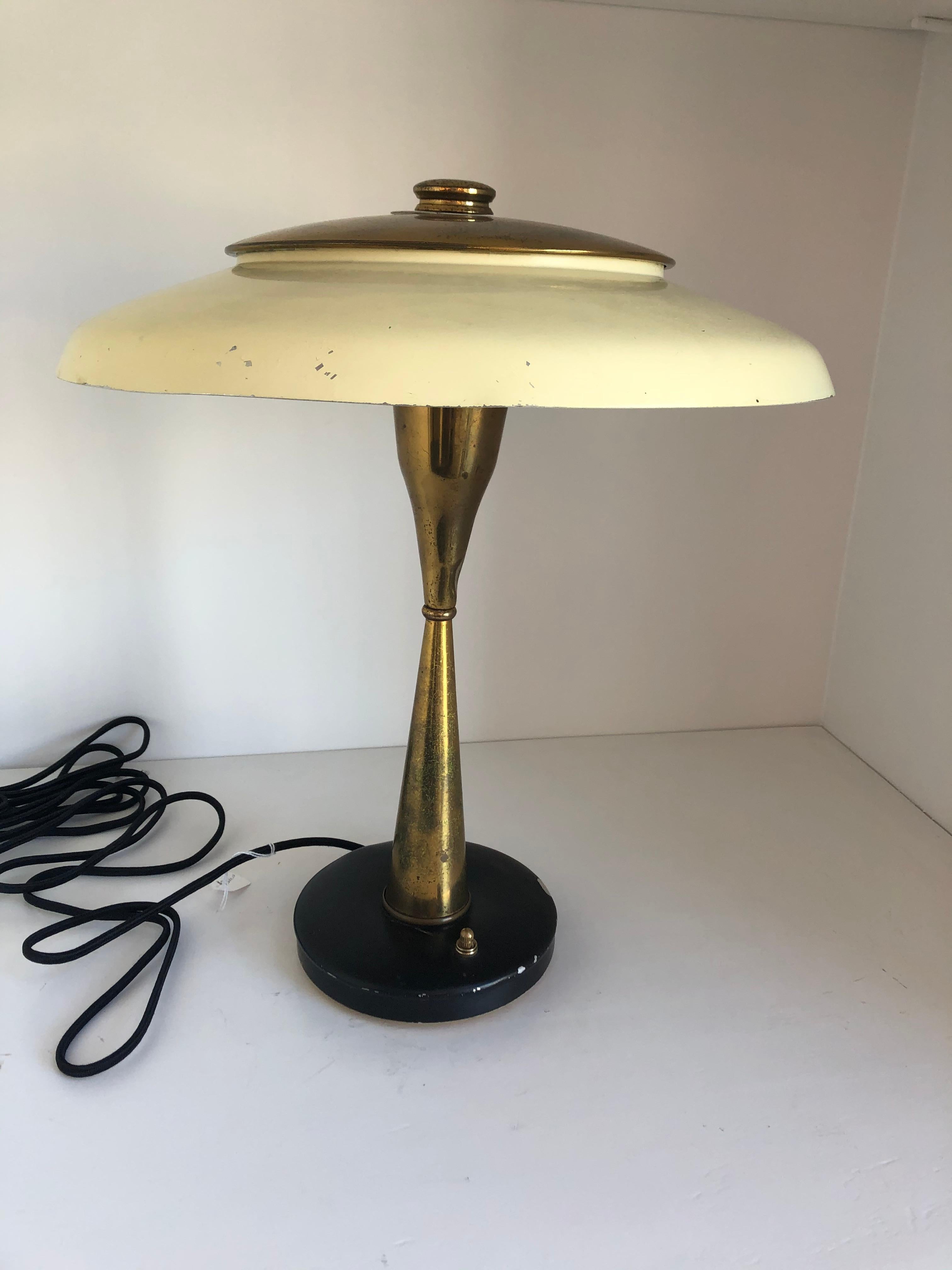 Mid-Century Modern 1950s Table Lamp by Lumi