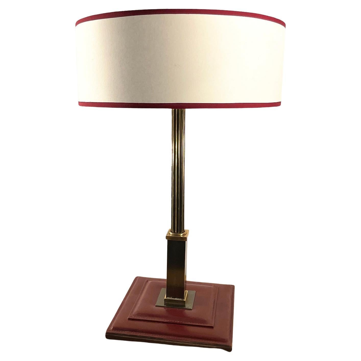Leather Equestrian Table Lamp by Longchamp at 1stDibs equestrian