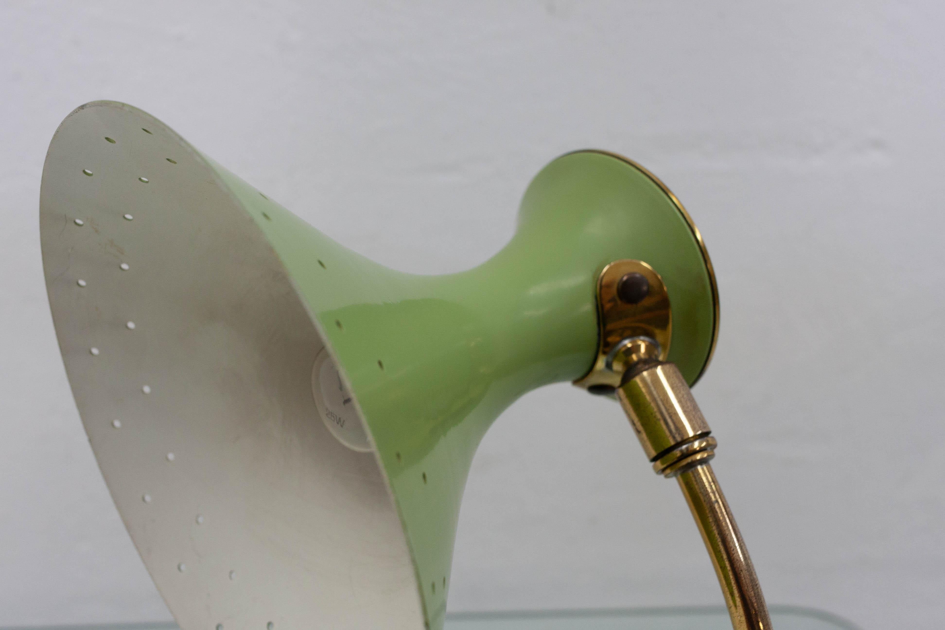Mid-20th Century 1950s Table Lamp in the Manner of Atelier Matégot For Sale