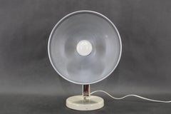 1950s Table Lamp with Aluminium Lampshade, Czechoslovakia