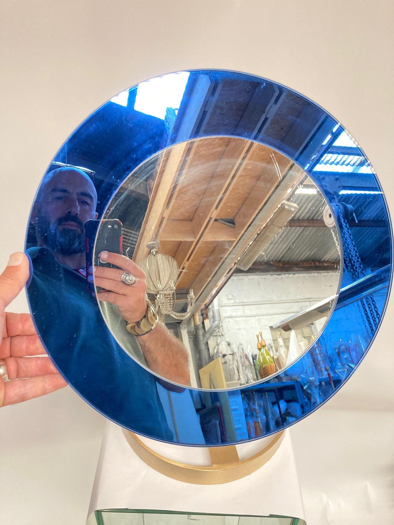 Vetro Specchio da tavolo anni '50 di Fontana Arte in vendita