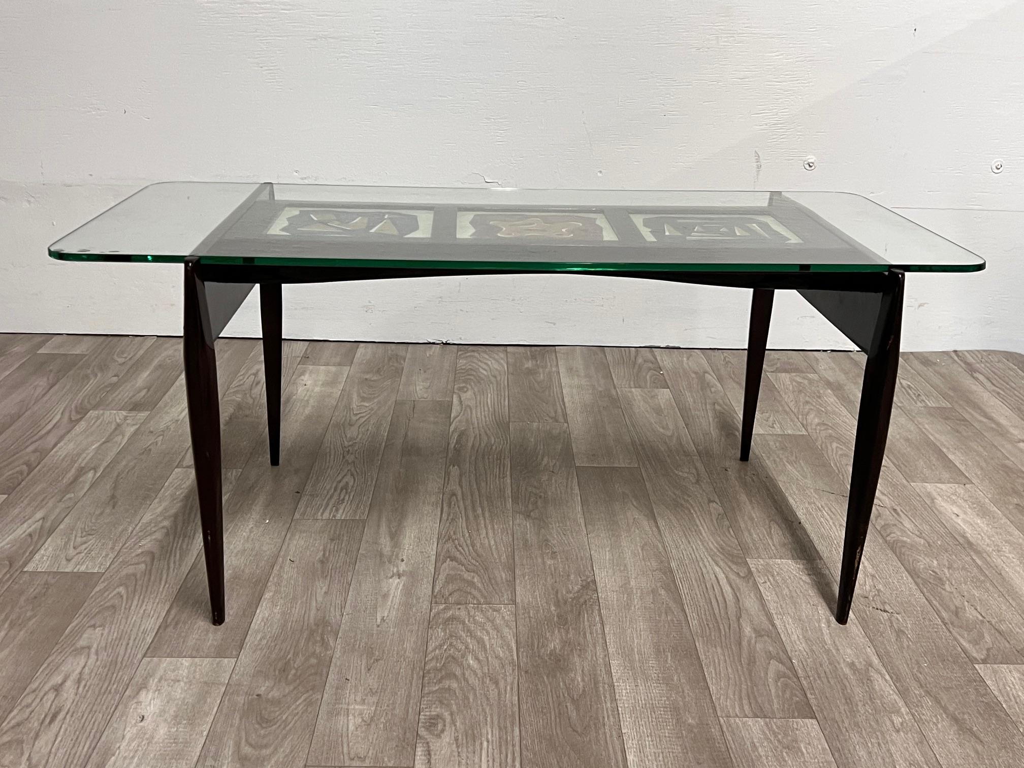 Milieu du XXe siècle Table des années 1950 avec carreaux de céramique en vente