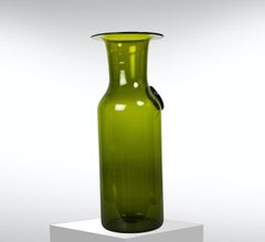 Grand vase de sol des années 1950 par Jacob E Bang pour Holmegaard, Danemark