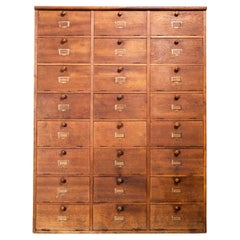 1950's Tall French Klappet Cabinet - Twenty Four Klappets