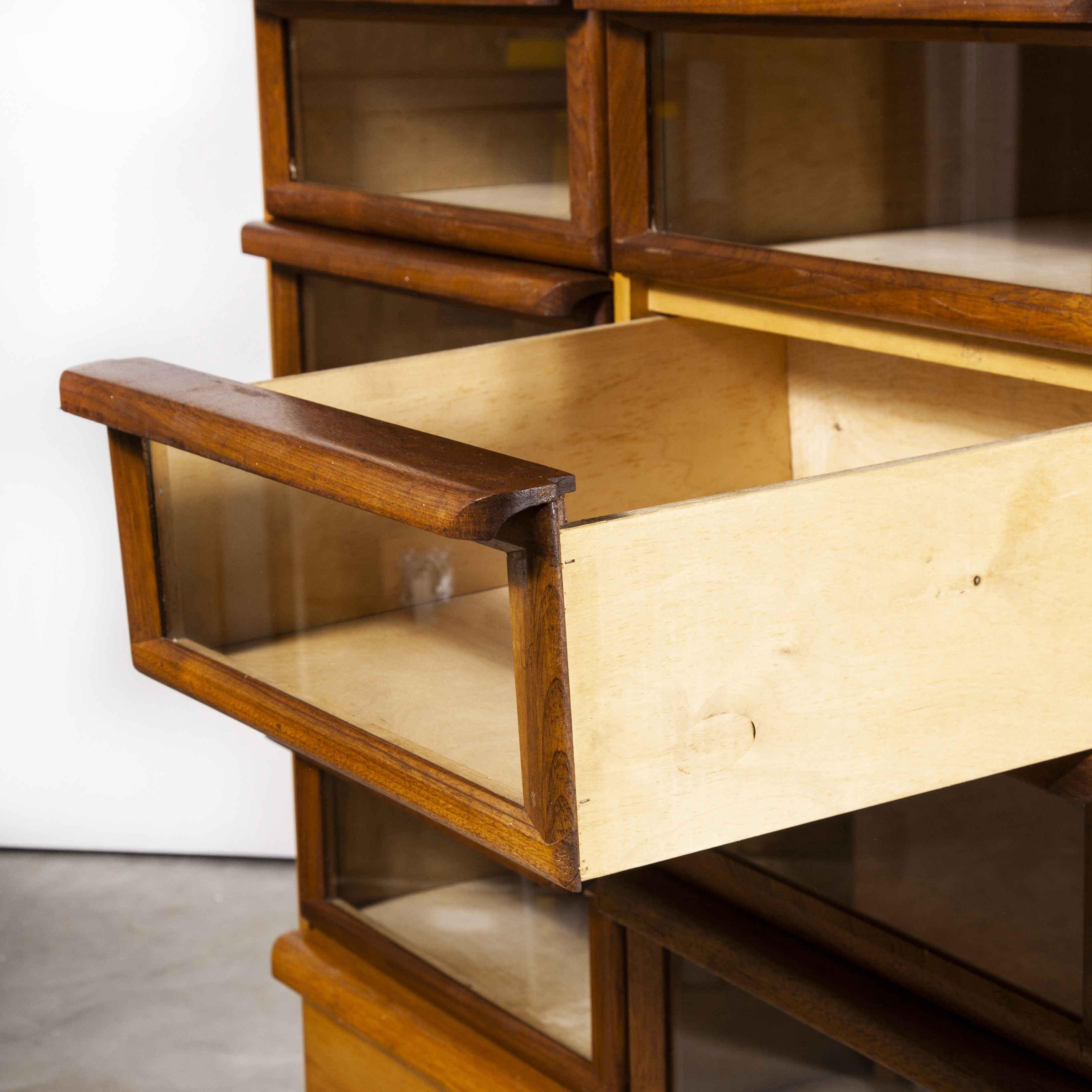 1950’s Tall Haberdashery Shelving Storage Units, Twenty Drawer 'Model 1067.1' 5